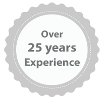 over-25-years-experience-badge